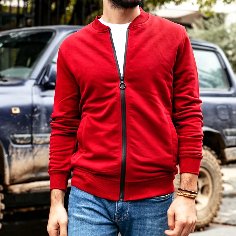 Zippered Sweatshirt with Colour options