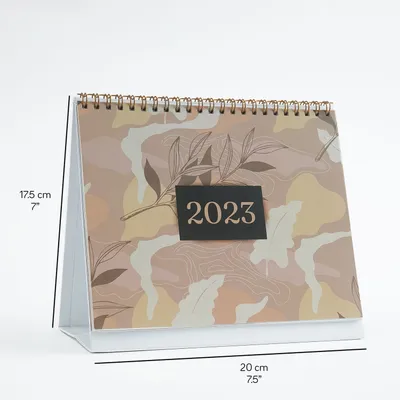 2023 Desk Calendar with Floral Design
