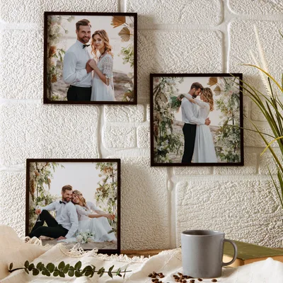 3 x Photo Printed Personalized Sticky Frames
