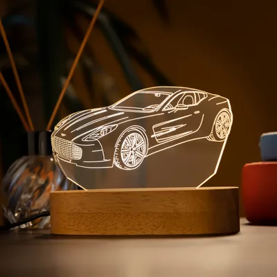 3D LED Lamp for Speed Enthusiasts