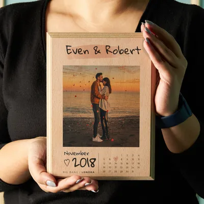 Anniversary Printed Wooden Photo for Significant Other
