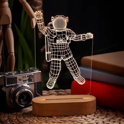 Astronaut Design 3D Led Lamp