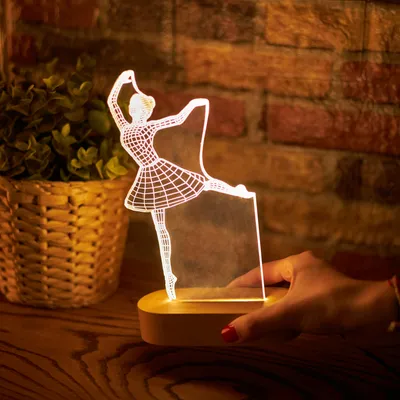 Ballerina 3D Design Decorative LED Light