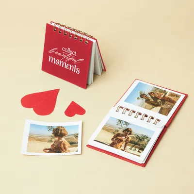 Beautiful Moments Motto Red Mini Photo Album