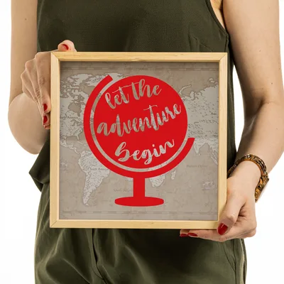 Begin Your Journey Wooden Money Box