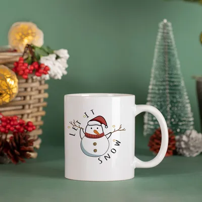 Best Christmas Gift Let it Snow Mug