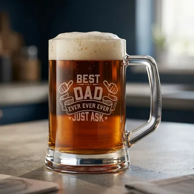 Best Dad Ever Personalised Beer Mug