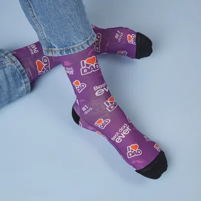 Best Dad Ever Printed Socks Gift for Father