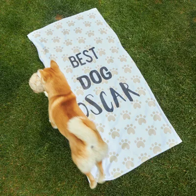 Best Dog Design Name Personalized Towel