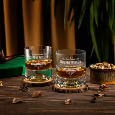 Birthday Gifts for Boyfriend Whiskey Glasses Set