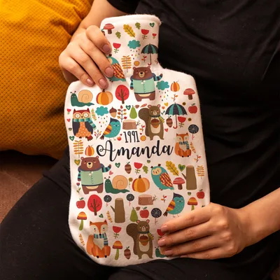 Birthday Gifts Personalized Hot Water Bottle
