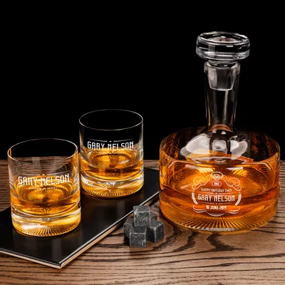 Birthday Gifts Tokyo Whiskey Set Wooden Gift Box