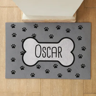Bone and Paw Design Pet Gifts Personalized Placemat