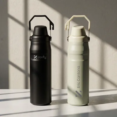 Branded Stainless Steel Water Thermos with Custom Name & Logo