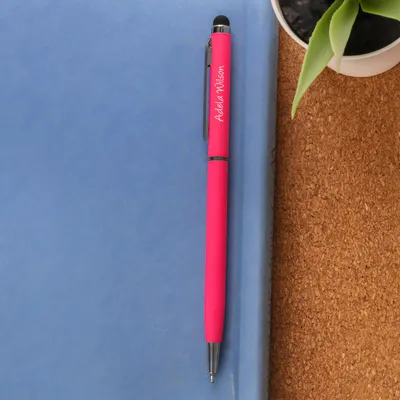 Bright Colors Personalized Pen and Touchpen