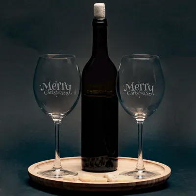 Christmas Cheers Wine Glass Set – Perfect Holiday Gift for Adults