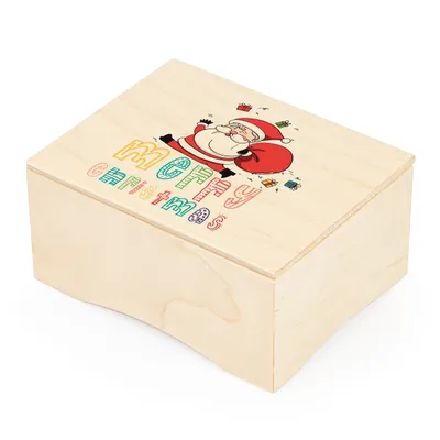 Christmas Designed Wooden Music Box