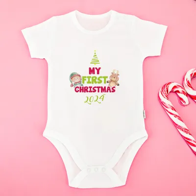 Christmas Gift for Baby 'My First Christmas' Designed Baby Bodysuit