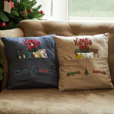 Christmas Gift for Friend Chair Cushion with Pocket