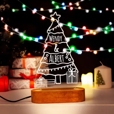 Christmas Tree Design LED Night Lamp