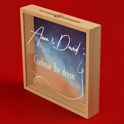 Continue the Dream Design Wooden Collection Box