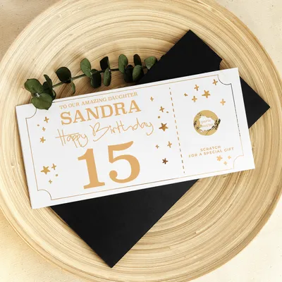 Custom Birthday Scratch-Off Gift Coupon
