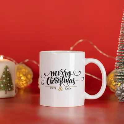 Custom Christmas Celebration Mug for Loved Ones