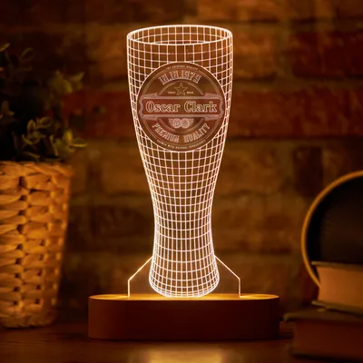 Custom Decorative Led Lamp with Beer Cup Design