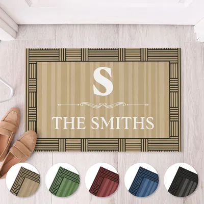 Custom Door Mat with Family Name