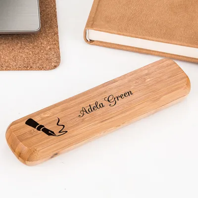 Custom Engraved Bamboo Pen Set