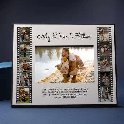 Custom Filmstrip Dad Photo Frame