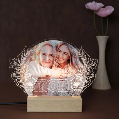 Custom Layered LED Lamp for Mother's Day