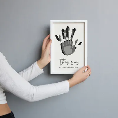 Custom Mom Handprint Keepsake Frame 8x12