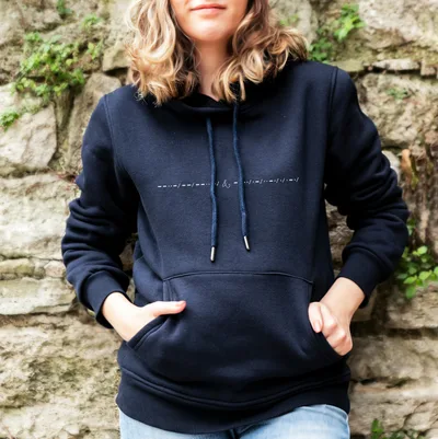 Custom Morse Code Hoodies for Couples