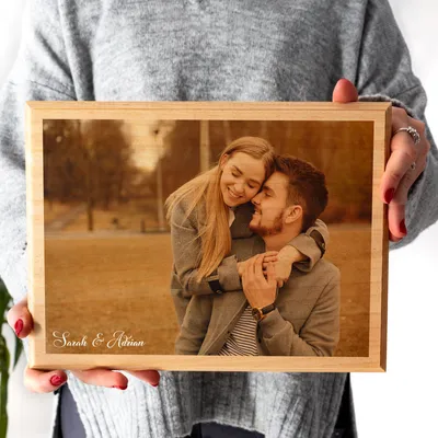 Custom Name Photo Printed Wooden Plaque