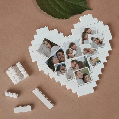 Custom Photo Heart Block Puzzle for Romantic Gifts