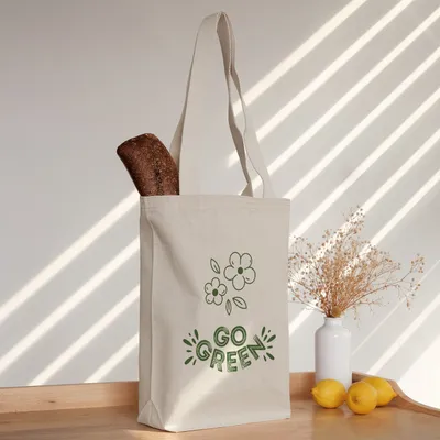 Eco-Friendly Go Green Tote Bag