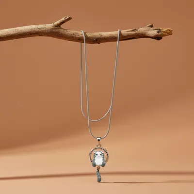 Elegant Cat Themed Necklace for Women