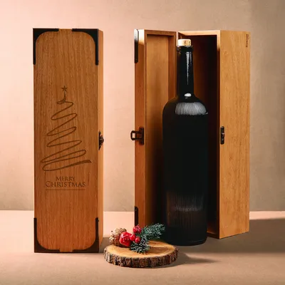 Elegant New Year's Wine Box for Stylish Home Decor