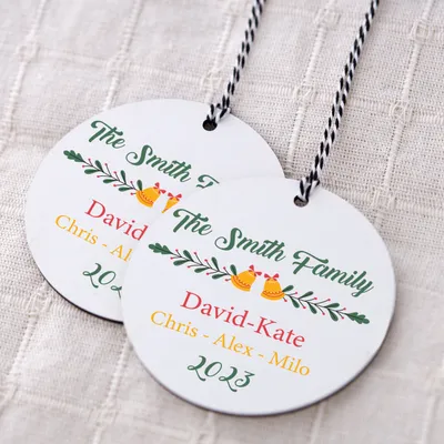 Family Gift Personalised MDF Tree Ornament