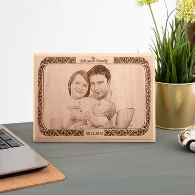 Family Photo Mini Wooden Picture Frame
