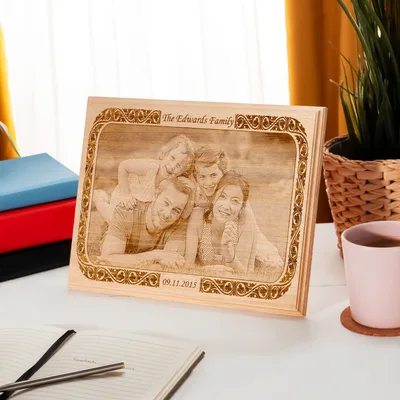 Family Photo Small Wooden Picture Frame