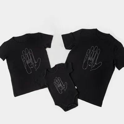 Custom Family Handprint T-Shirt Set for All Ages