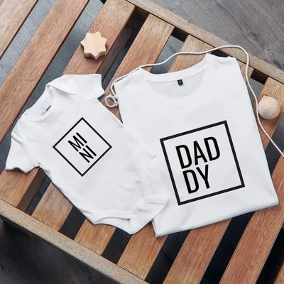 Father and Son T-Shirt and Bodysuit Set