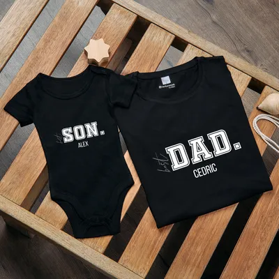 Father Son Combination Name T-Shirt and Body