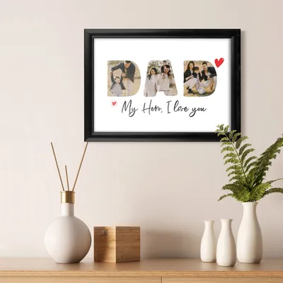 Father's Day Gift Photo Printed Decorative Frame