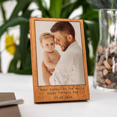 Father's Day Gifts Photo Printed Wooden Frame