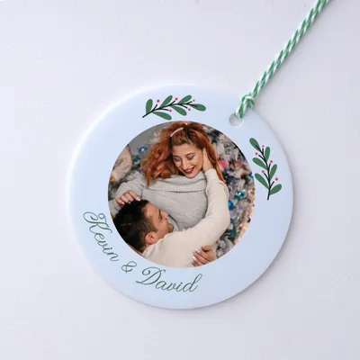 Festive Christmas Custom Name Ornament