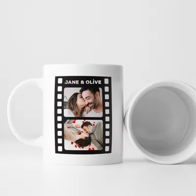 Film Strip Designed Photo Printed Personalised Mug