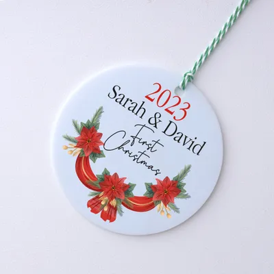 First Christmas Personalized Christmas Ornament